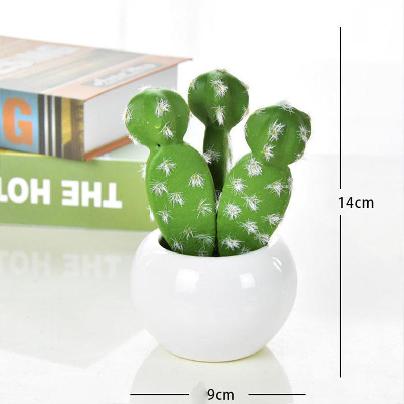 Desktop Decorations Mini Potted Ornaments Creative Simulation Succulents Bonsai Ceramic Pots Succulent Cactus Simulation Potted Plants