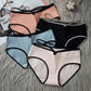 4PCS Women's Cotton Underwear Sexy Low Waist Underwear Antibacterial Underwear Girl Student Japanese Simple and Comfortable Briefs Bow Tie Panties