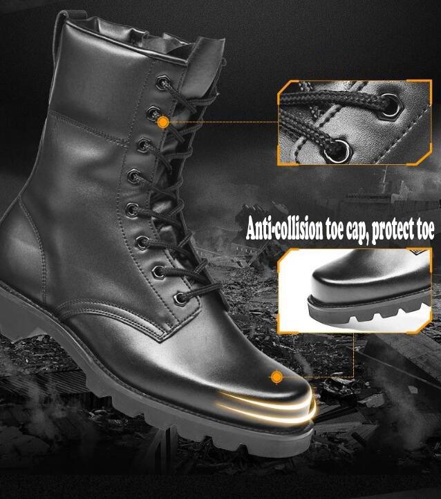 Leather Boots Men's Combat Boots Work Boots High Top Shoes Outdoor Boots Hiking Boots Snow Boots