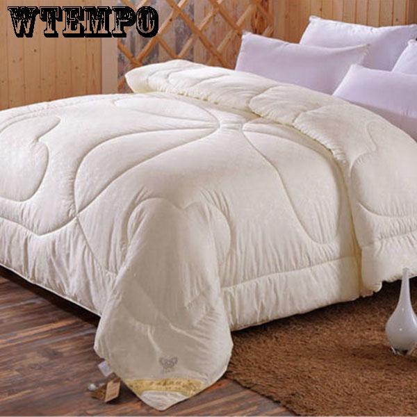 Silk Cotton Quilt Fashion Home Supplies Thick Silk Quilt Winter Double Warm Bedding Comfort