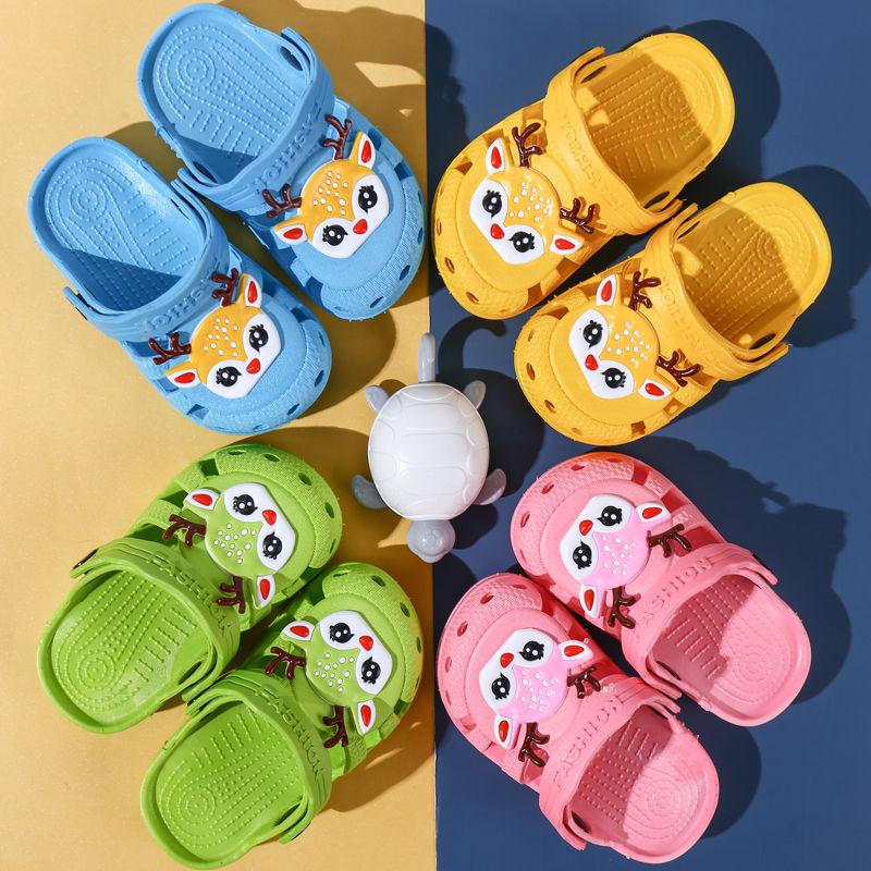 Handsome Children's Spring and Autumn Slippers for Boys and Girls In Summer Non-slip Cute 1-8 Year Old Baby Toddler Shoes Soft-soled Sandals