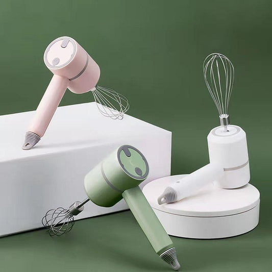 Electric Whisk Rechargeable Household Mixer Small Hand-held Automatic Whisk Making Cake Butter Baking Tool