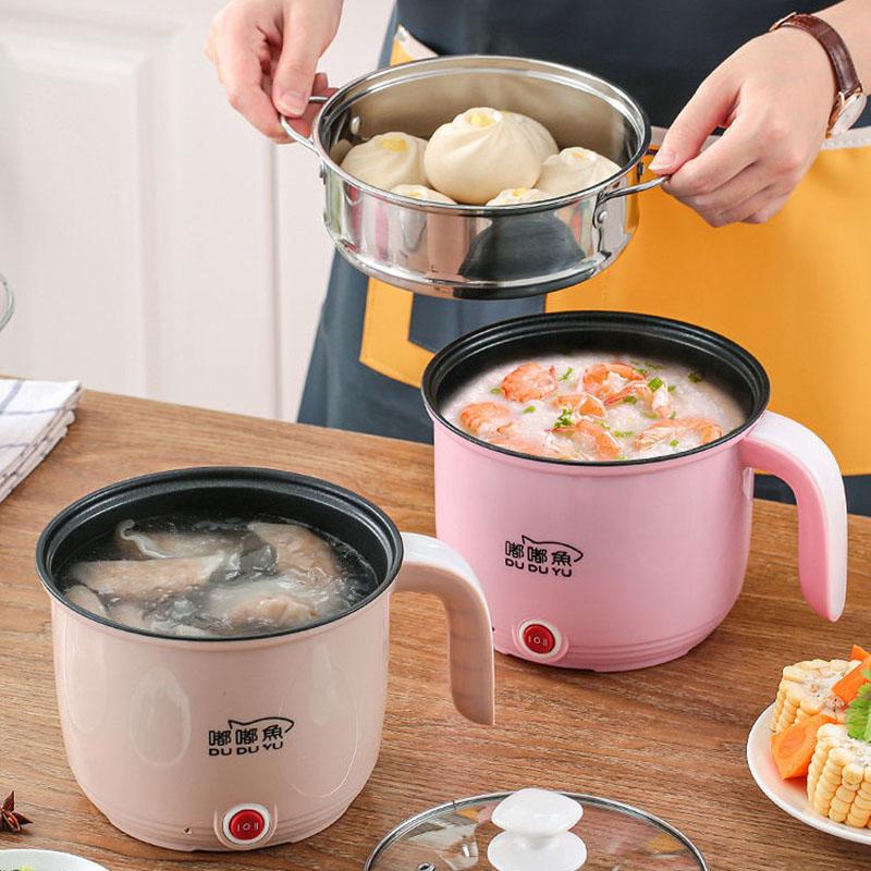 Electric Cooker Dormitory Small Electric Cooker Rice Cooker Small 2 People Cooking Rice Noodle Pot Mini Instant Noodle Pot Bedroom Pot