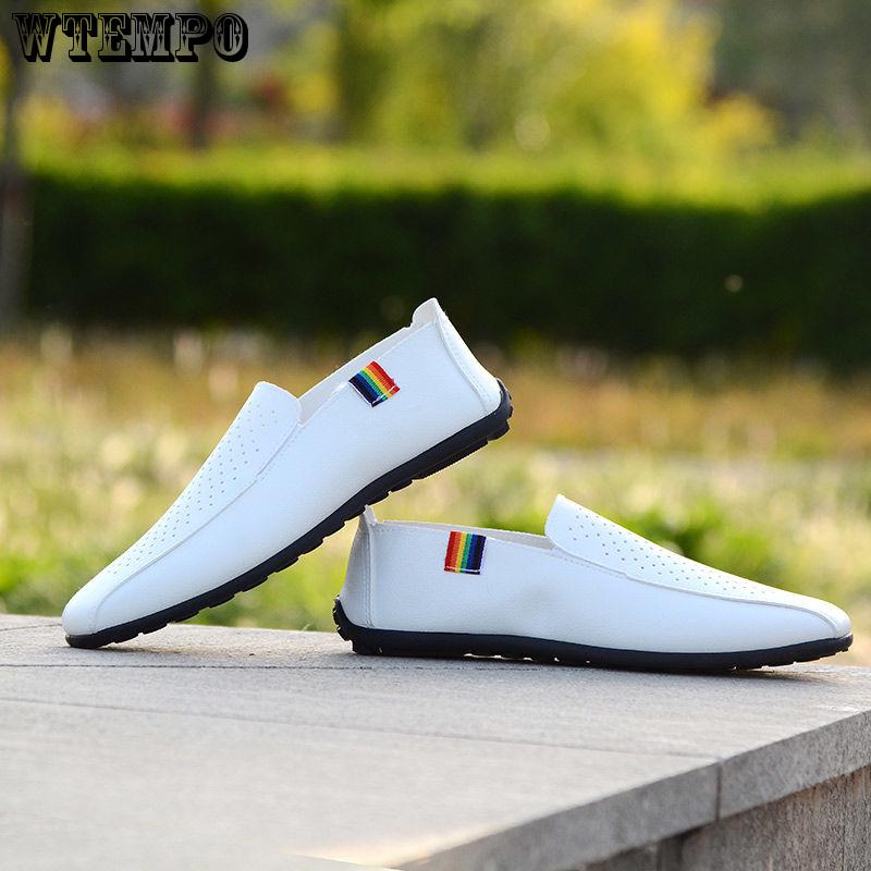 Oxfords Leather Men Shoes Fashion Casual Pointed Top Formal Business Male Wedding Dress Flats