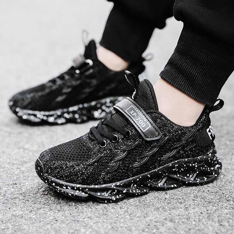 27-40 Child Sneakers Sandals Kids Flying Woven Mesh Breathable Basketball Shoes Lightweight Running Shoes Comfortable Deodorant Sports Shoes