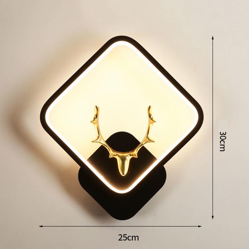 Nordic Antler Wall Lamp Modern Minimalist Aisle Balcony Bedroom Bedside Wall Lamp Warm Living Room Background Wall Lamp