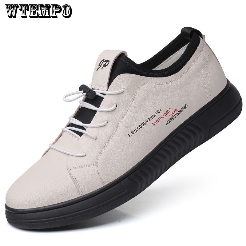 Sweat-proof Sports Shoes Men's Leather Sneakers Leather Shoes Casual Shoes White Shoes