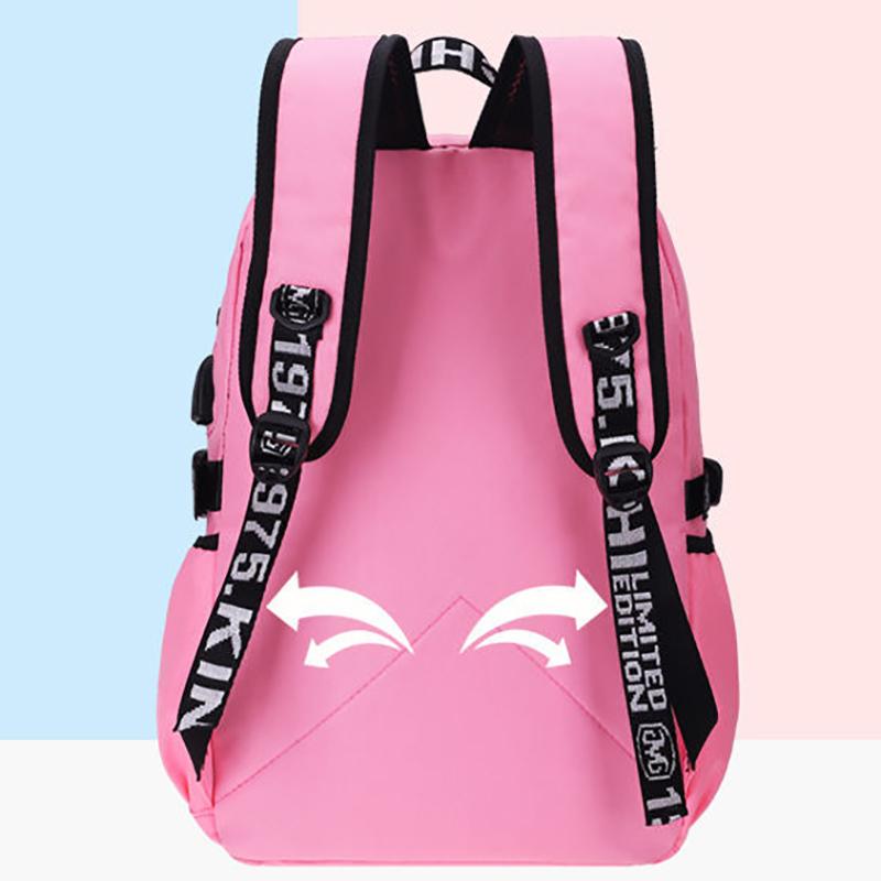 Female Elementary School Students Fashion Lightweight School Bag Junior High School Students Large Capacity Backpack