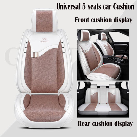 Car Seat Cover Universal Leather 5 set Auto Seat Cushion 5 seats Universal car seat cover Waterproof