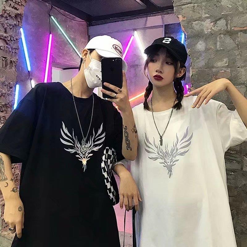 Lovers Wear Spring and Summer Short-sleeved Tops, Wild Couple Wear, Fashionable Summer Clothes for Students and Office Workers