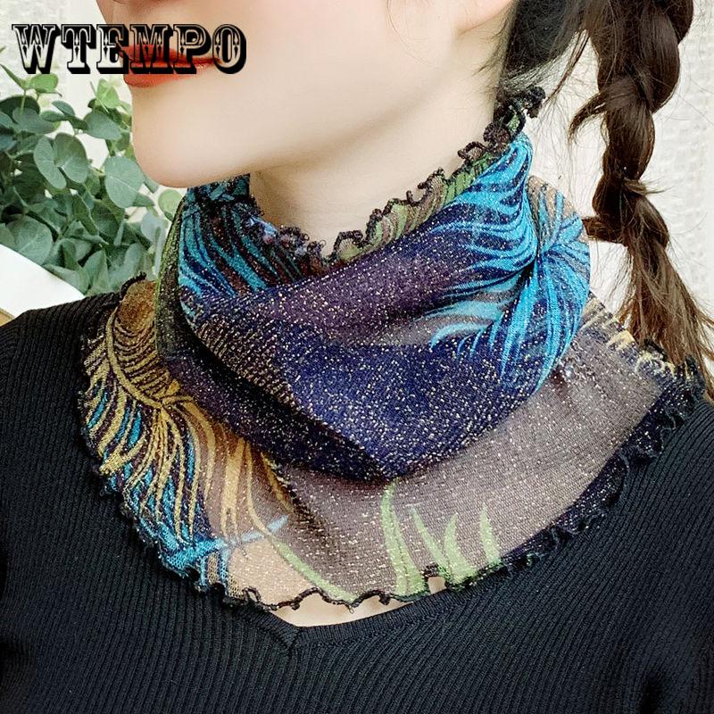 Women Summer Scarf Fashion Silk Feeling Neck Rings Hair Head Hijabs Sunscreen Face Mask