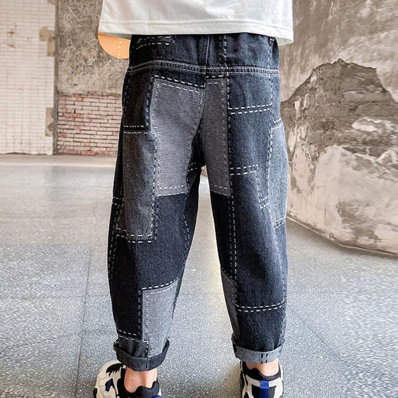 Children's Pants Boys and Girls' Jeans Autumn and Winter Loose-fitting Pants Korean Casual Pants Trousers