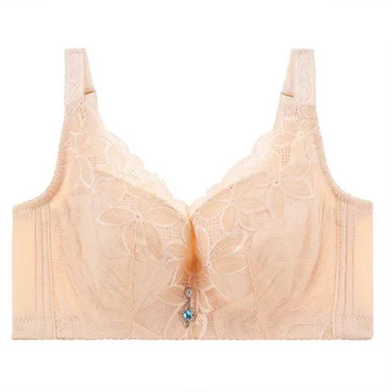 Ultra-thin No Sponge Breathable Large Size Underwear Support Chest Anti-sagging Breast Female Summer Sweat-absorbing Breathable Bra