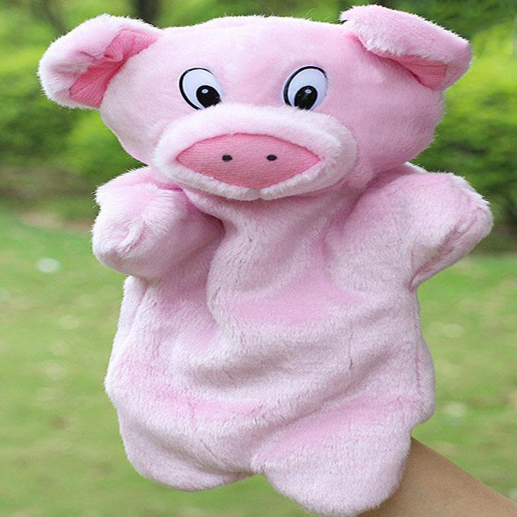 Lovely Delicate Baby Child Little Animal Glove Puppet Finger Sack Plush Toy Parent Child Interactive Glove Doll