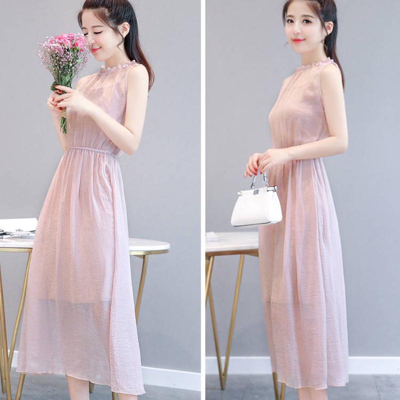 Pink Chiffon High Low Party Dress Summer Women Dresses Strapless Dress Sleeveless  Party Gowns