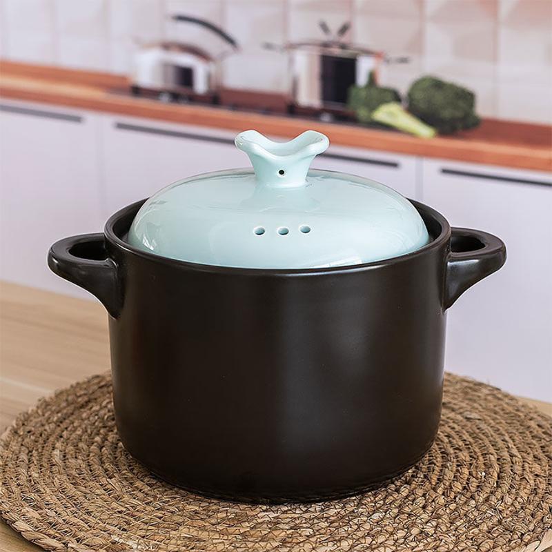 Casserole Stew Pot Soup Household High Temperature Resistant Ceramic Pot Complementary Food Small Casserole Stone Pot