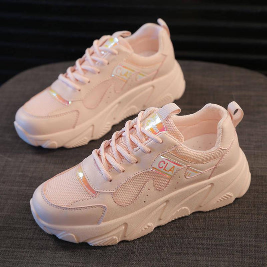 Female Sports Shoes Women Sneakers Chunky Shoes Breathable Mesh Shoes Casual Walking Shoes