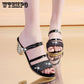 Ladies Sandals and Slippers Thick Heel Mid Heel Sandals Open Toe Korean All-match Sandals Women