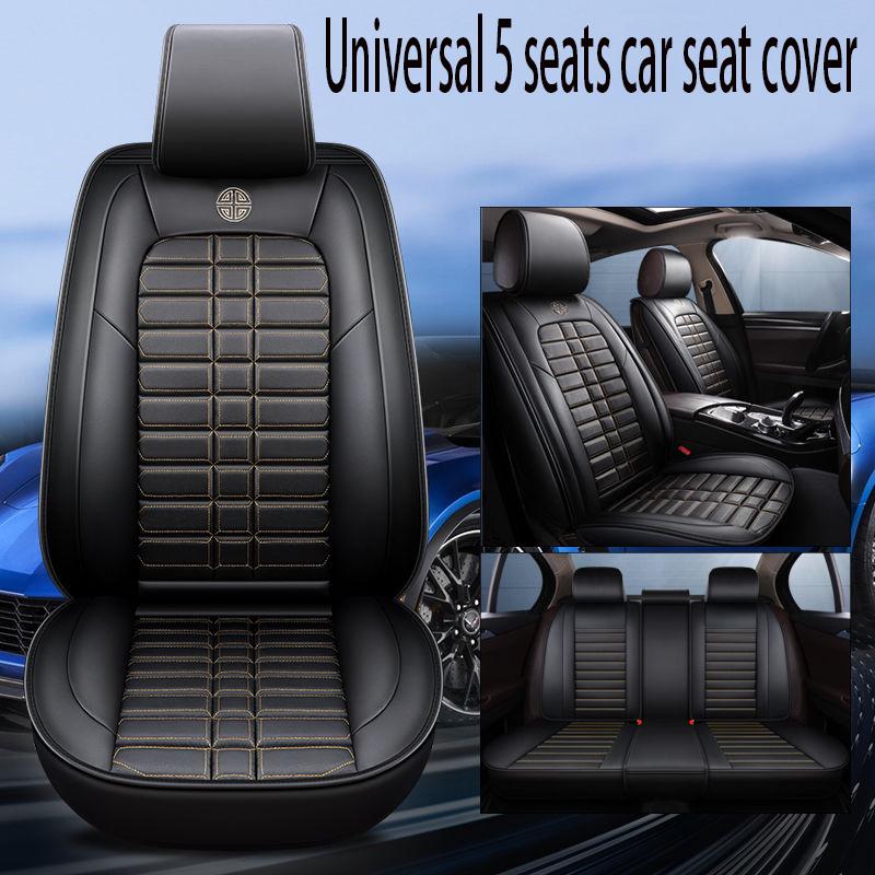 Universal Car seat cover Waterproof Car Seat Cover Universal 5 set Auto Seat Cushion Leather 5 seats