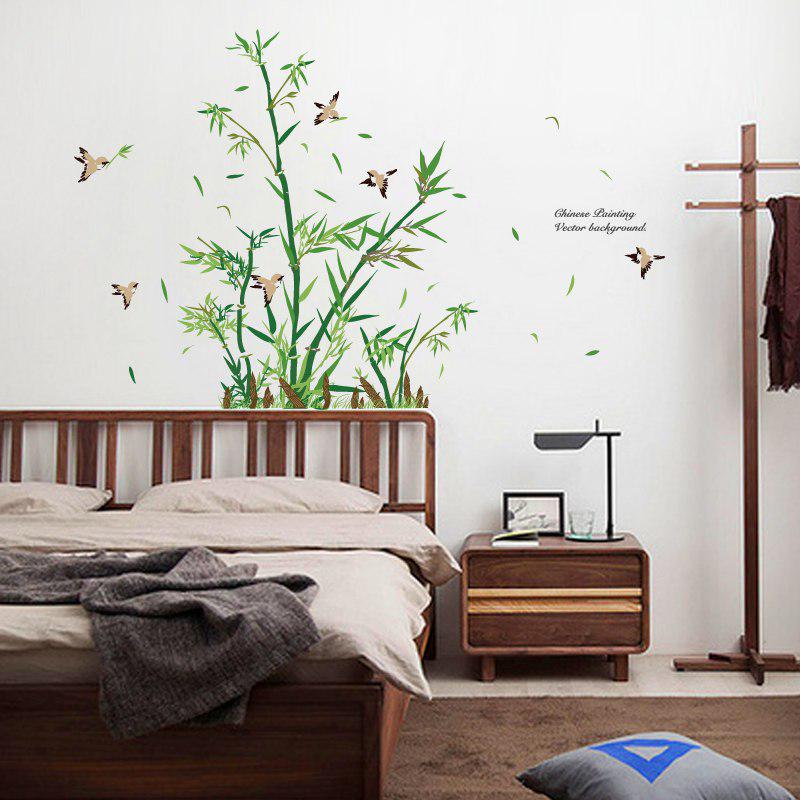 [Wall sticker] new design Bamboo wall stickers living room bathroom glass tile home decoration art d