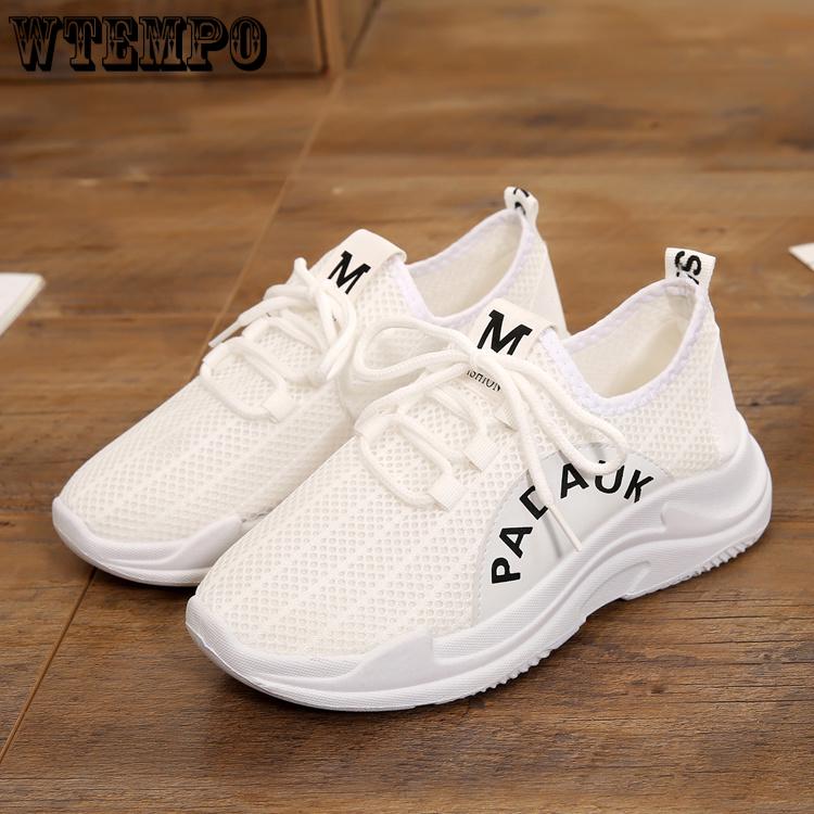 Cloth Shoes Women's Shoes Net Shoes Solid Color Breathable Casual Shoes Sports Running Shoes