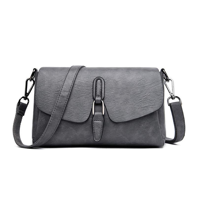 Real Cowhide Women Leather Bag Casual Female Crossbaby Bag Portable Multi-Layer Large Capacity Soft Surface Two Belts 5 Colors Removable Belt