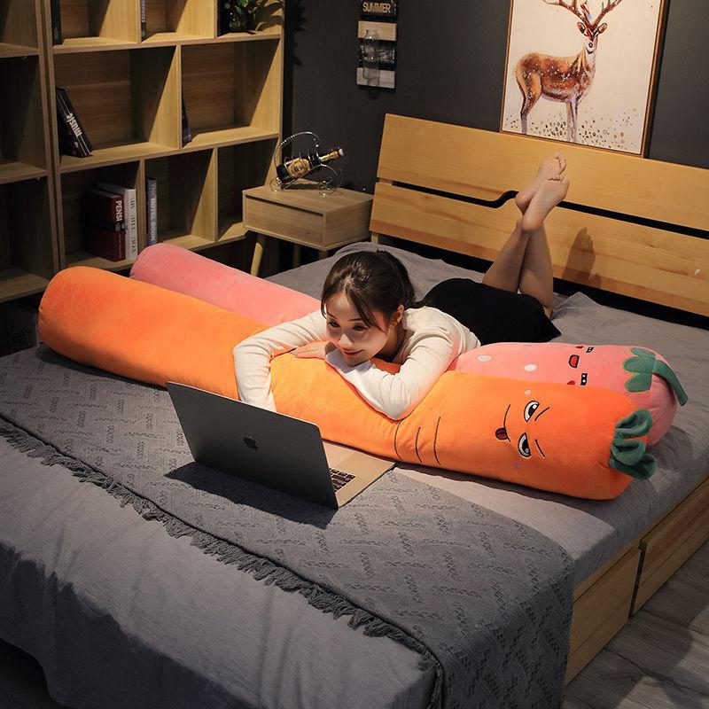 Fruit Long Strip Sleeping Pillow Removable Washable Cylindrical Plush Sleeping Pillow Boys and Girls Bed Office Pillow Sleeping Leg Pillow