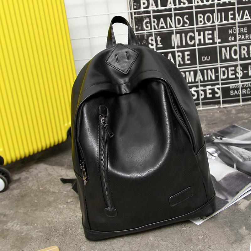 Casual Backpack Men Women Leather Waterproof Outdoor Sports Travel Bags Student Book Computer Bag