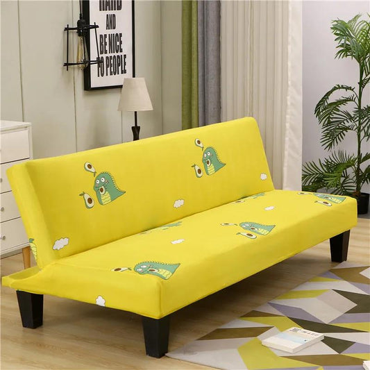 Armless Sofa Bed Covers Elastic Stretch Futon Slipcover Couch Protector Home Decor