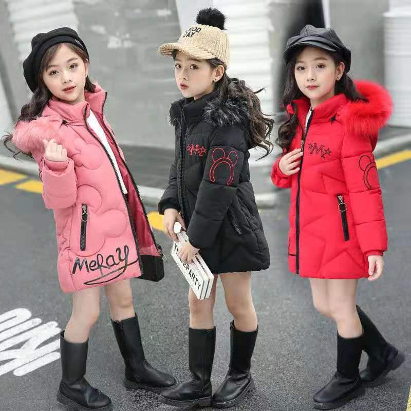 Girl Winter Jacket Children's Thicken Jacket Kids Cotton-padded Clothes Winter Jacket