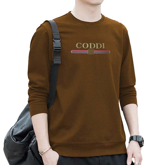 Men's Pullover Sweater Youth Slim Top Student Long-sleeved T-shirt Sweater Plus Size Bottoming Shirt