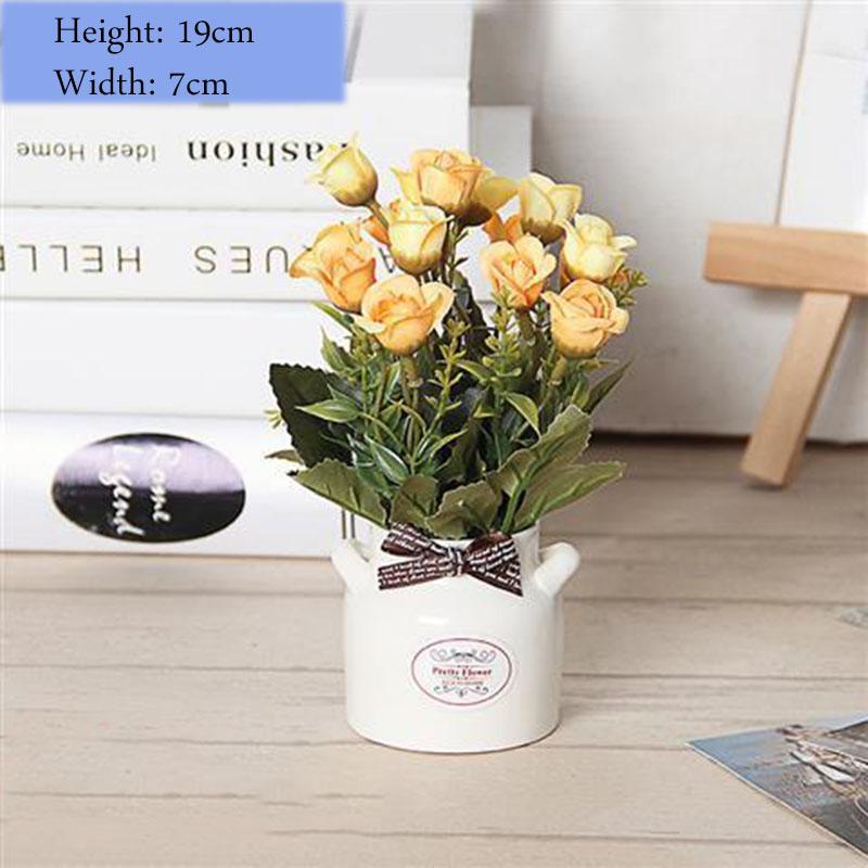 Small Objects Display Artificial Flowers Flower Potted Set Ornaments Creative Home Decoration Ornaments Desktop Clutter