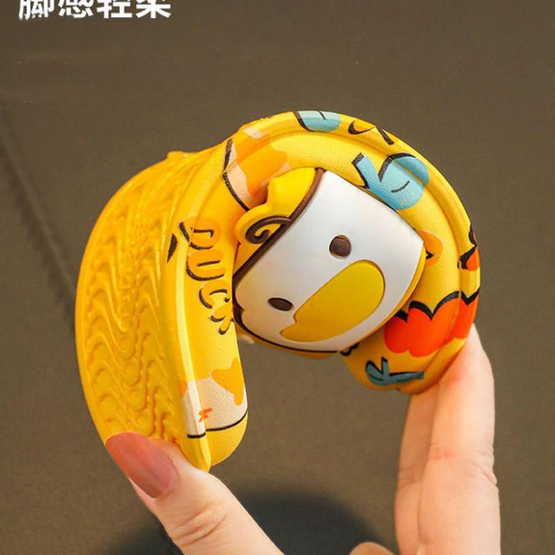 Children's Sandals  Slippers Summer Boys Girls Non-slip Soft Bottom Kids Bathroom Bath Cartoon Household Baby Slippers