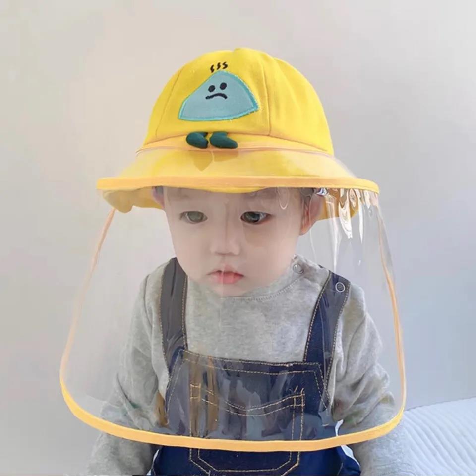 Baby Hat Spring and Autumn Summer Protective Face Mask Epidemic Prevention Boys and Girls Baby Anti Droplet Children's Fisherman Hat