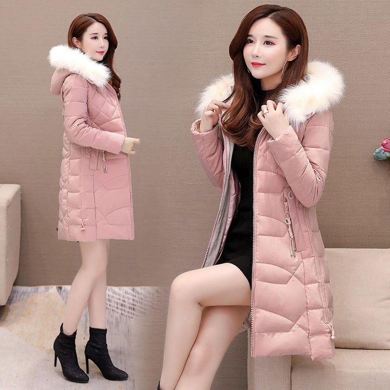 Warm Jacket Fashion Large Size Down Jacket Winter Woman's Cotton Clothing Woman's Winter Long Sleeve