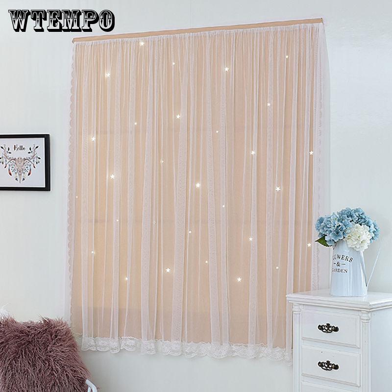 Blackout curtains bedroom paste paste punch magic curtain finished garden rental