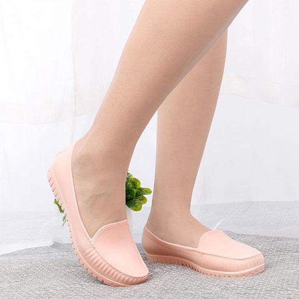 Women's Spring and Autumn Large Size Shoes Female Solid Color Soft Flat Heel Casual Single Shoes