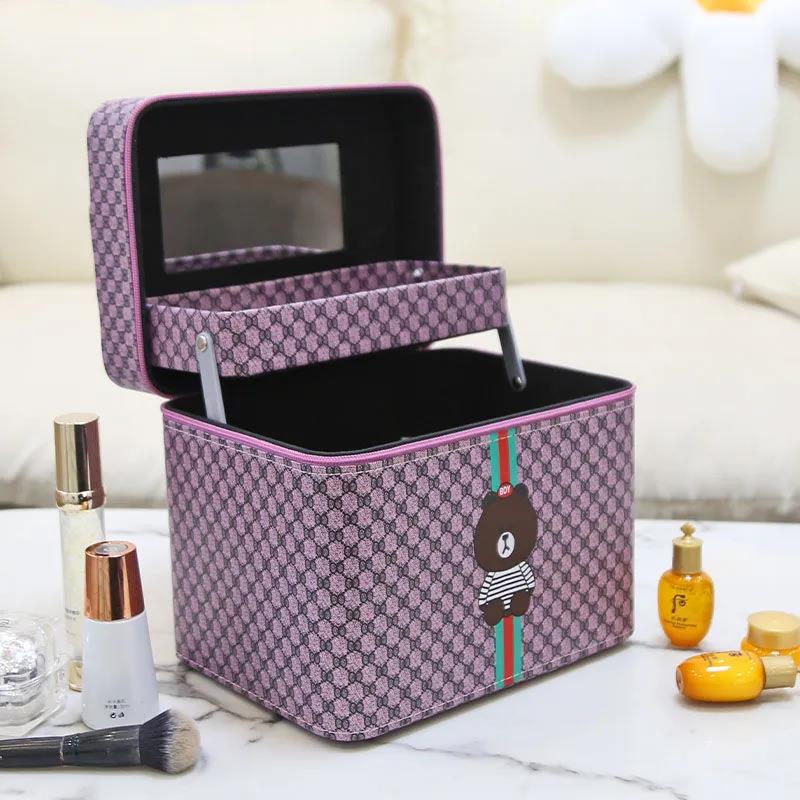 Cosmetic Box Female Large Capacity Portable Cosmetic Bag Size Cosmetic Storage Box