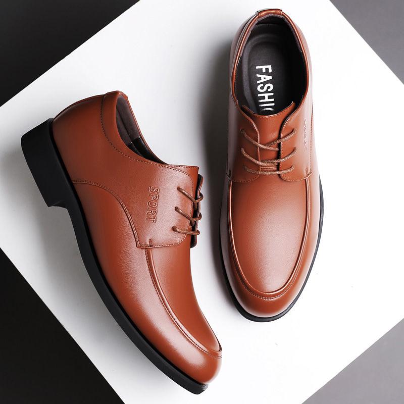 British Style Leather  Shoes Dress Wedding Formal Shoes classic Italian Mens Shoes