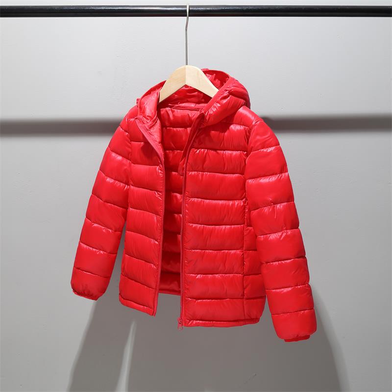 Baby Girls Boys Parka Light Kids Jacket Hood Down Coat Winter Children Jacket Toddler Outerwear