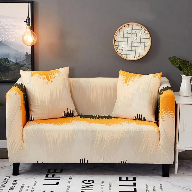 Nordic Style Slipcovers Sofa Cover Cotton Elastic Sofa Cover for Living Room Couch Cover Sofa Towel Single/Two/Three/Four-seater