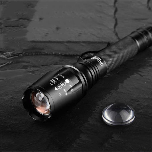 Charging High-end LED Flashlight Surrounding lamp  Support zoom lighting modes Waterproof Torch