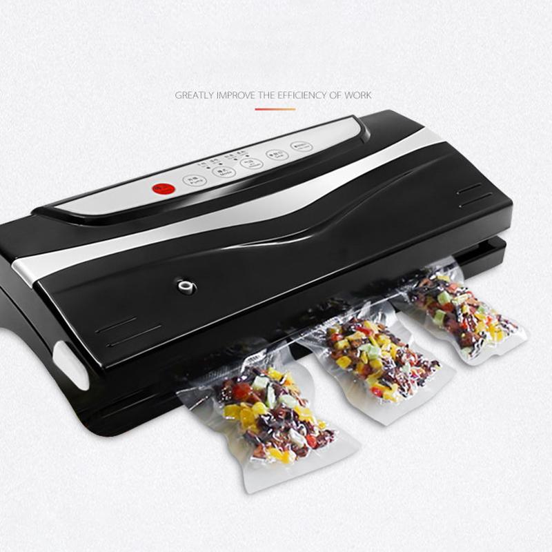 Best Food Vacuum Sealer 220V/110V Automatic Commercial Household Food Vacuum Sealer Packaging Machine Include 10Pcs Bags