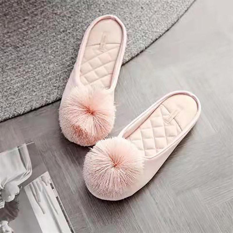 Autumn and Winter Pure Cotton Slippers Indoor Non-slip Soft-soled Shoes Warm Simple Plush Cotton Shoes