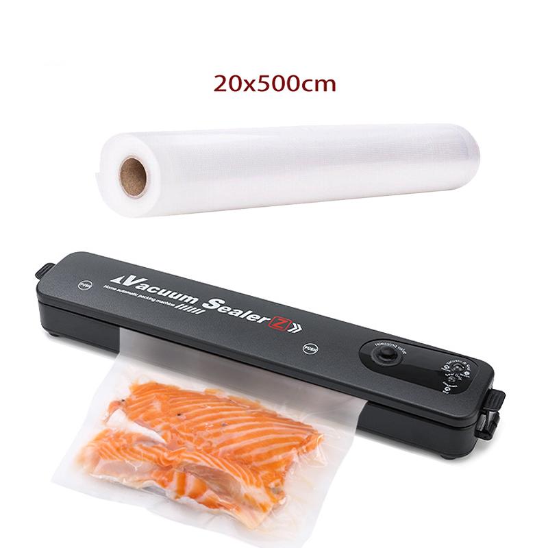 220V/110V Home Kitchen Vacuum Sealer Packaging Machine Household Electric Black Food Vacuum Sealer