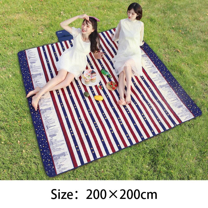 Outdoor Machine Washable Picnic Mat Thickening Ultrasonic Moisture-proof Mat Tent Picnic Portable Spring Outing Lawn Mat