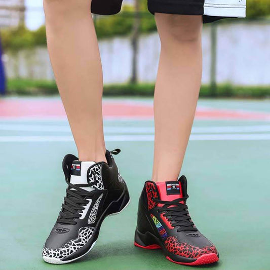 Men Sneakers High-top Basketball Shoes Shockproof Breathable Couples Running Shoes Tactical Boots