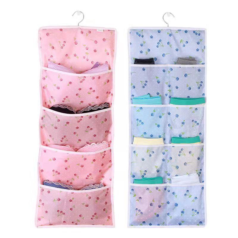 Underwear Storage Hanging Bag Clothing Panties Socks Storage Bag Dormitory Door Hanging Bag Wardrobe Closet Storage Hanging Bag