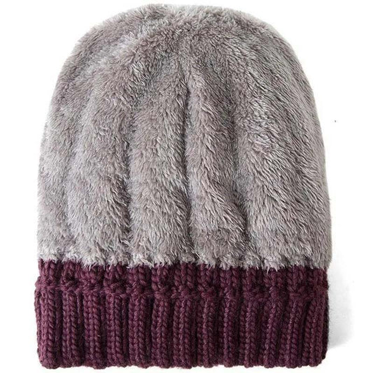 Old Man Woolen Hat Women Plus Velvet To Keep Warm Autumn and Winter Handmade Knitted Hat