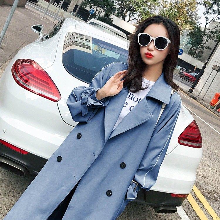 Windbreaker Large Size Woolen Coat Autumn and Winter Large Size Woman's Clothing Long Sleeve Warm